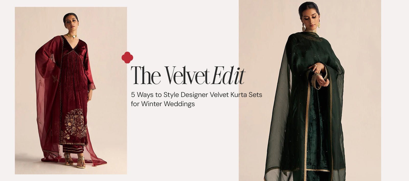 Designer Velvet Kurta Sets for Winter Weddings