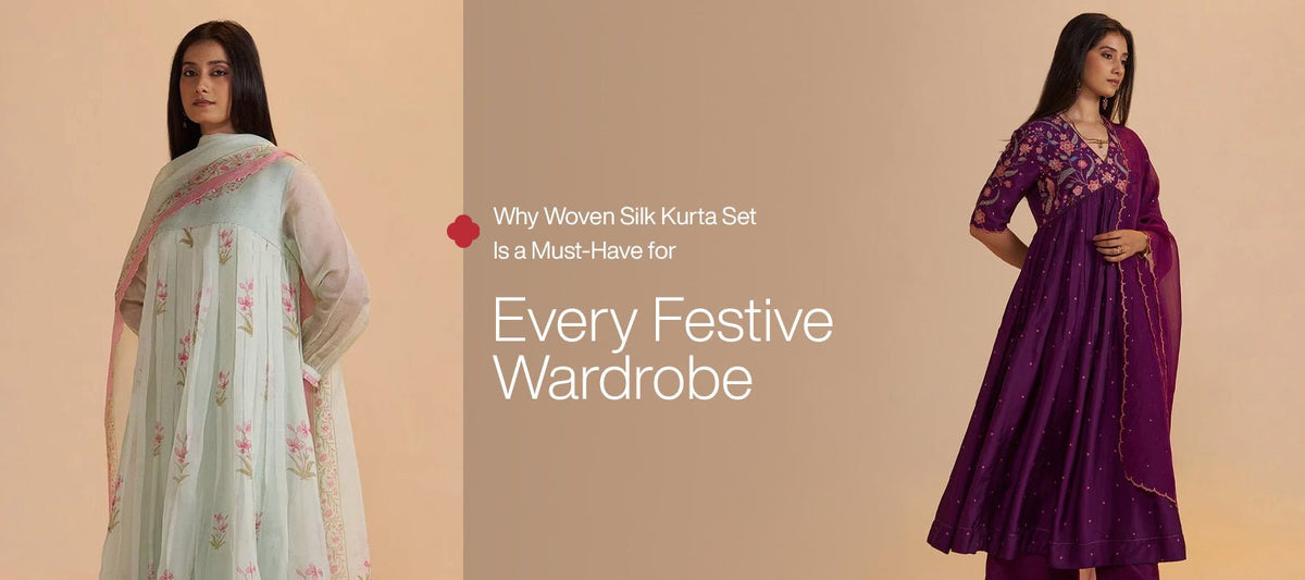Woven Silk Kurta Set: The Timeless Choice for Every Festive Occasion - Ganga Fashions