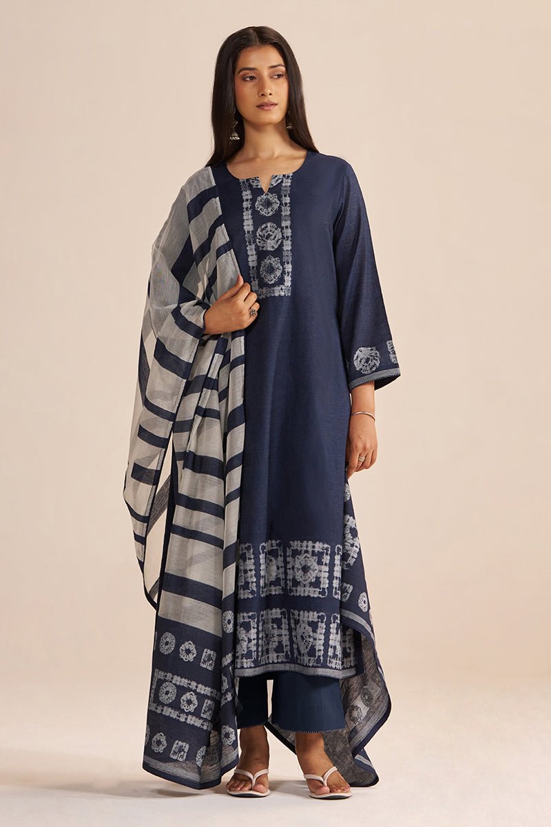 Denim Blue Kurta Set - Ganga Fashions