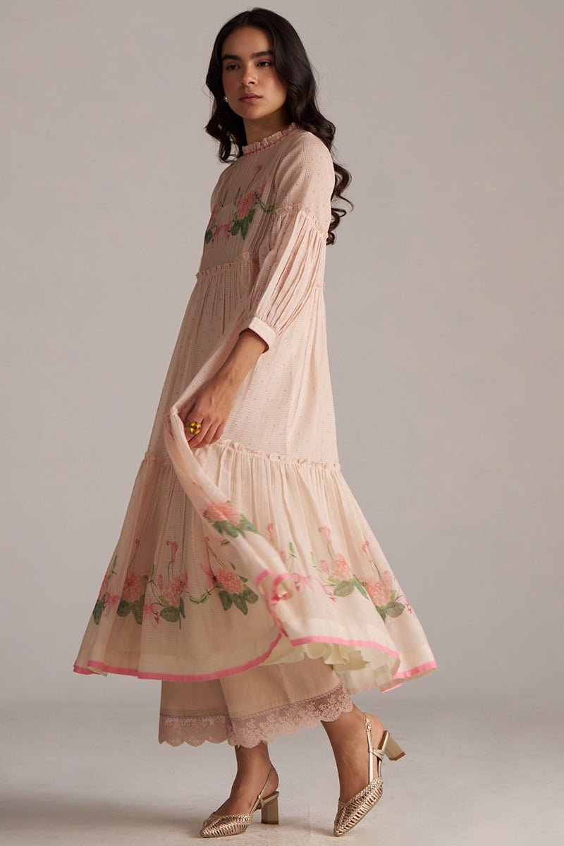 Peach Dust Kota Co-ord Set