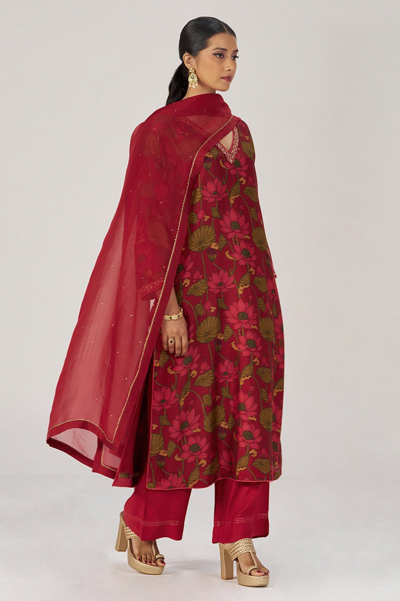 Scarlet Sage Festive Printed Kurta Set - Ganga Fashions