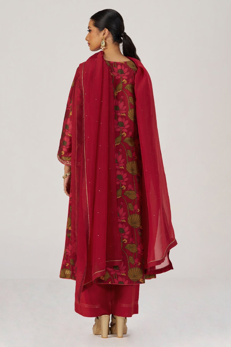 Scarlet Sage Festive Printed Kurta Set - Ganga Fashions