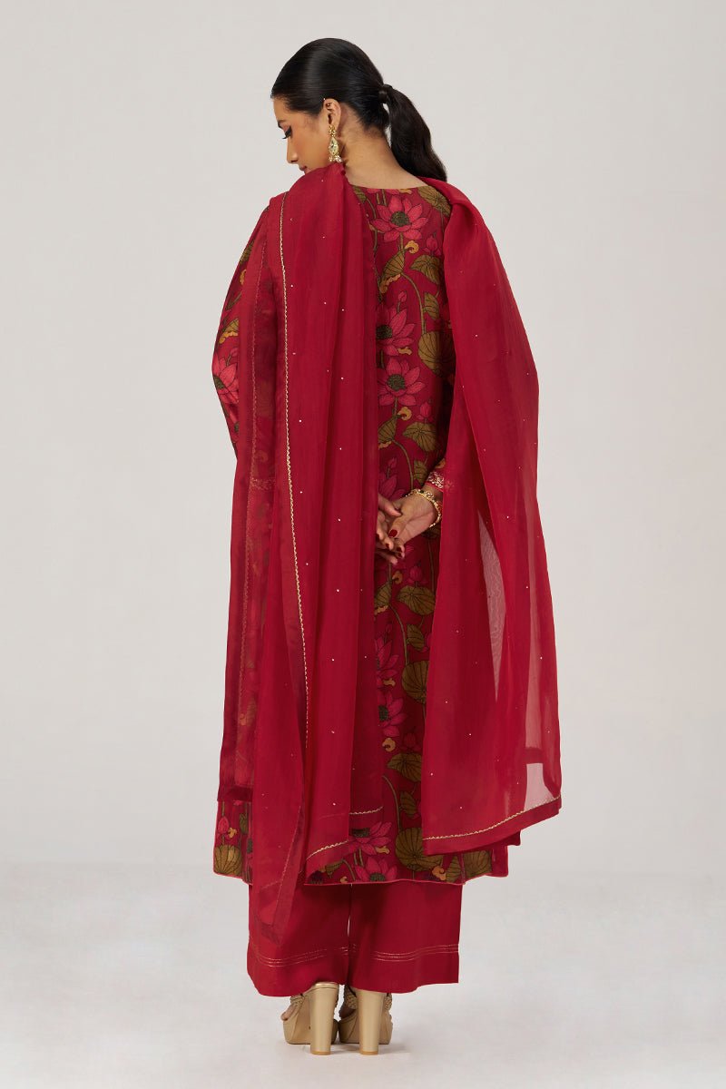 Scarlet Sage Festive Printed Kurta Set - Ganga Fashions