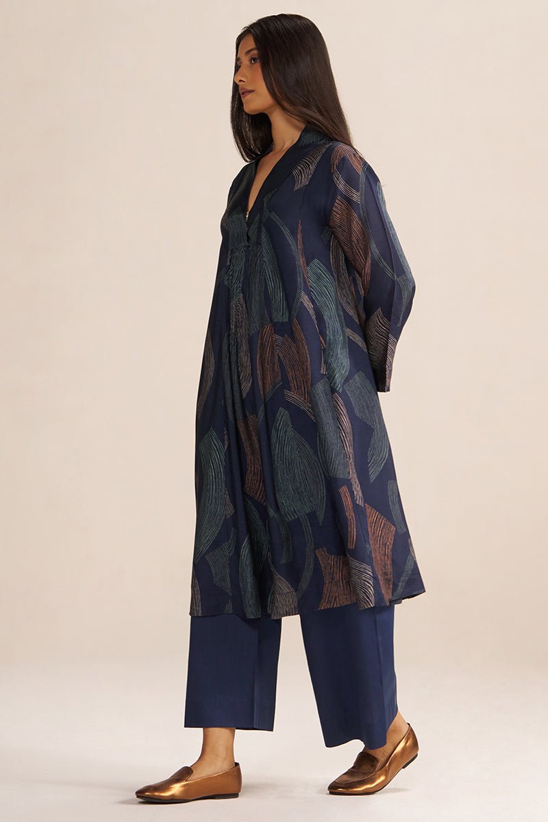 Navy Blue Co-ord Set - Ganga Fashions