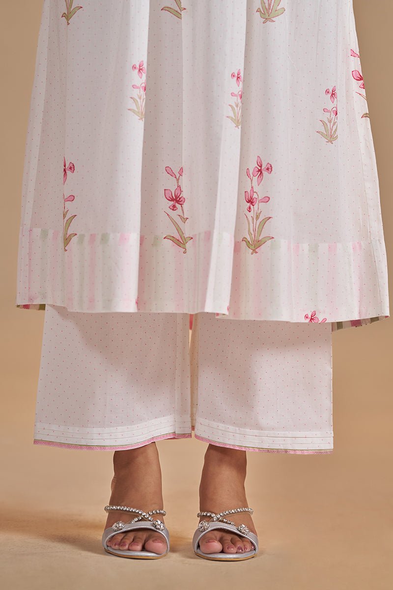 Swan Mul-Mul Light Festive Kurta Set - Ganga Fashions