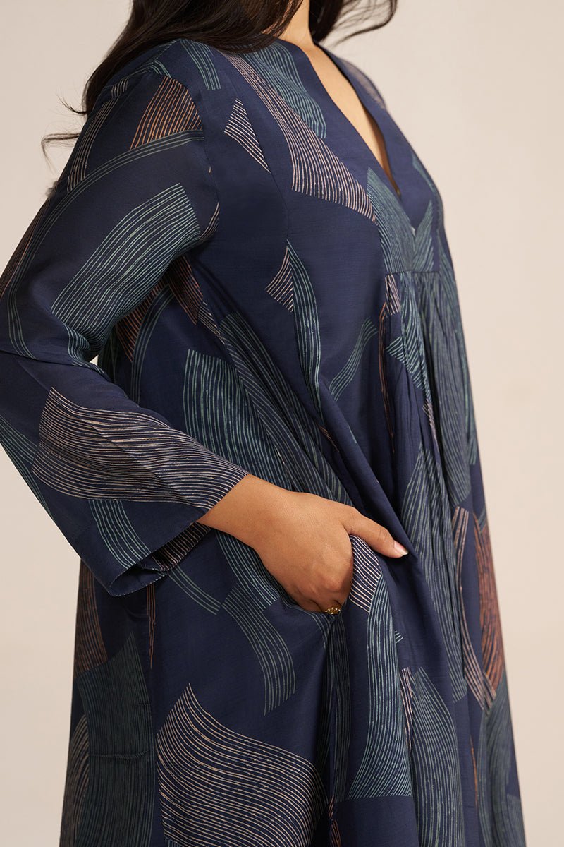 Navy Blue Co-ord Set - Ganga Fashions