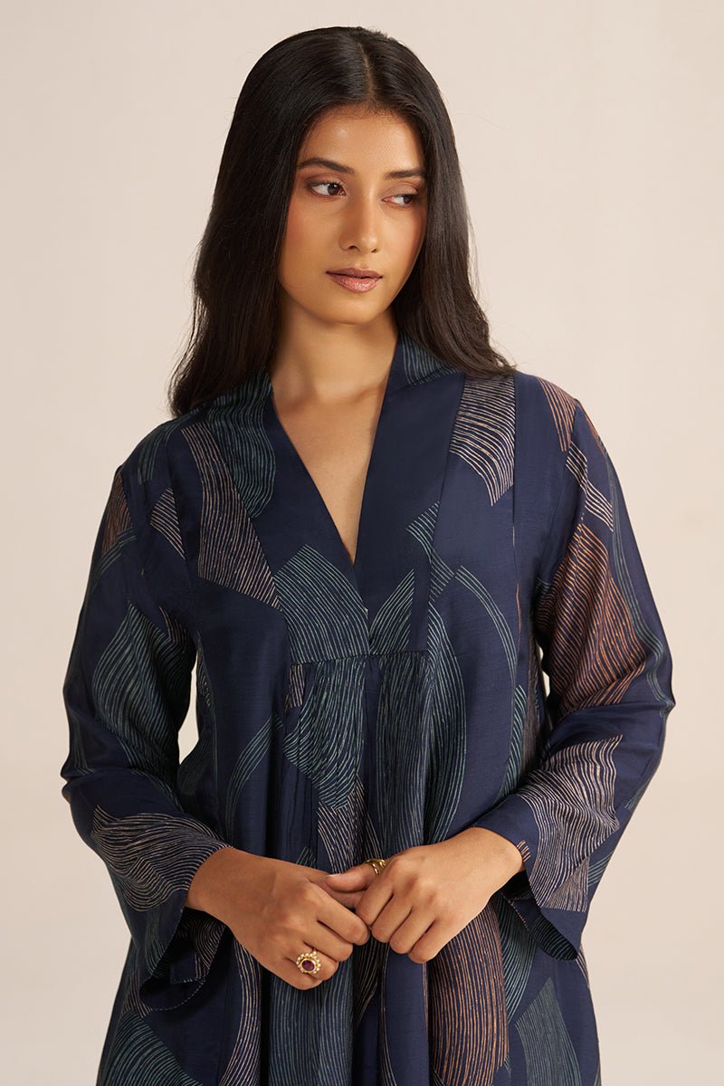 Navy Blue Co-ord Set - Ganga Fashions