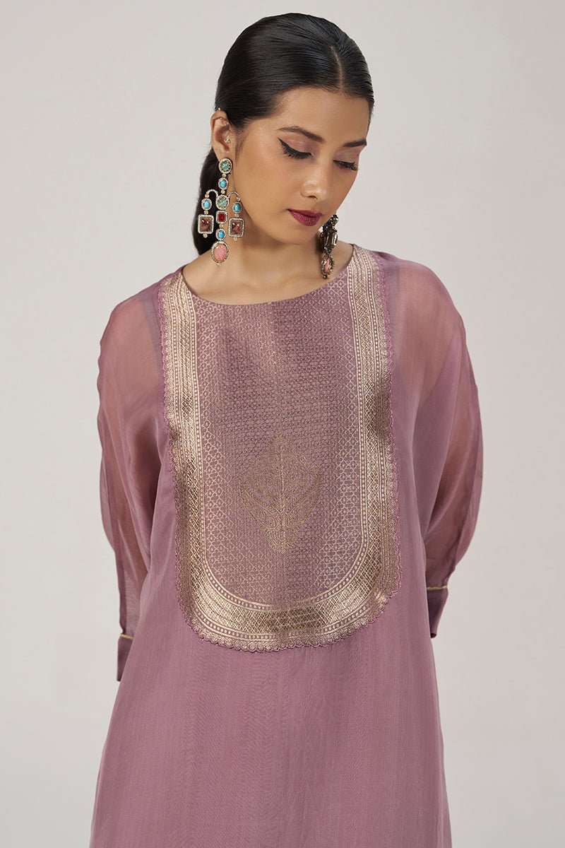 Deep Orchid Haze Festive Co-ord Set - Ganga Fashions