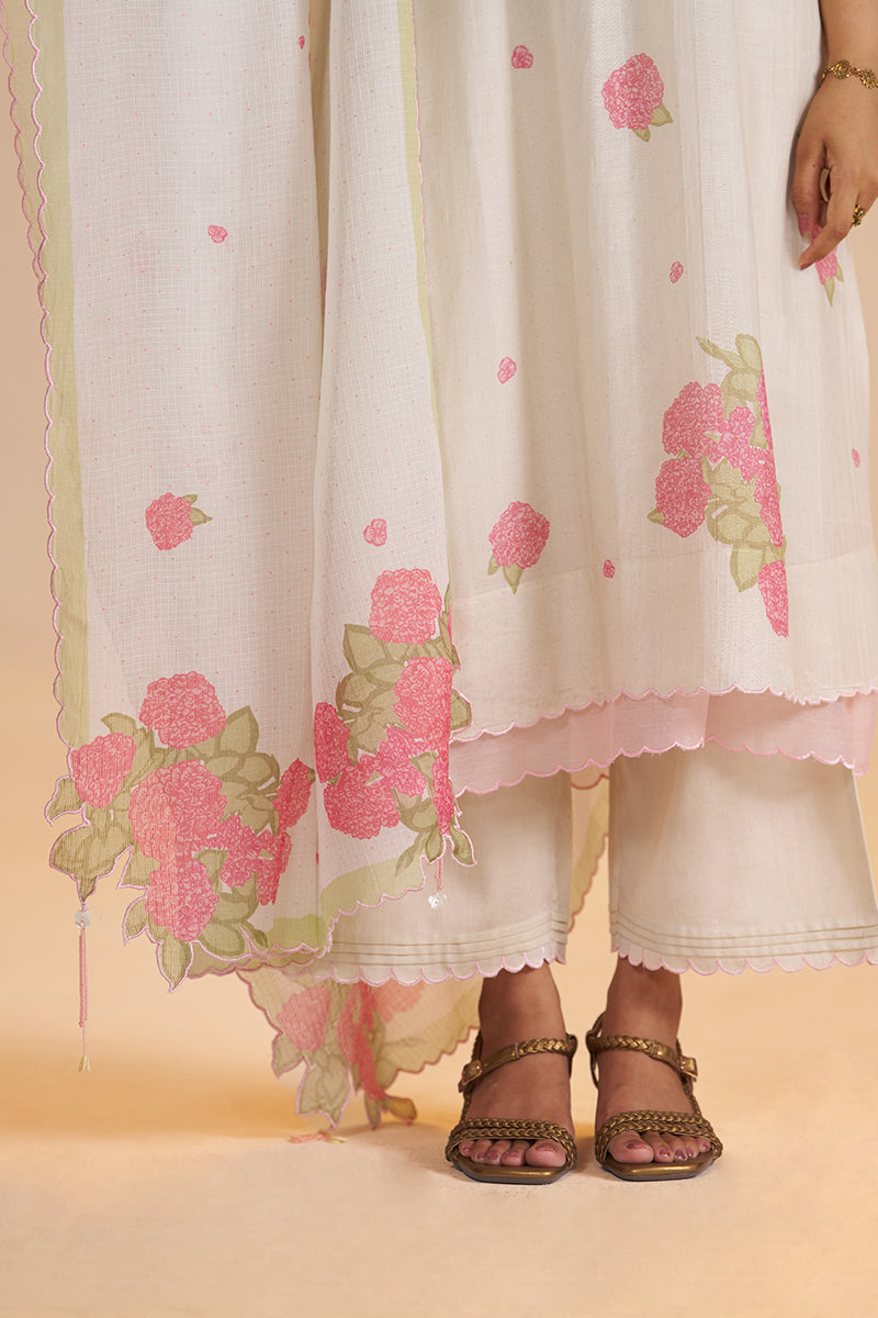 Butter Yellow Chanderi Light Festive Kurta Set