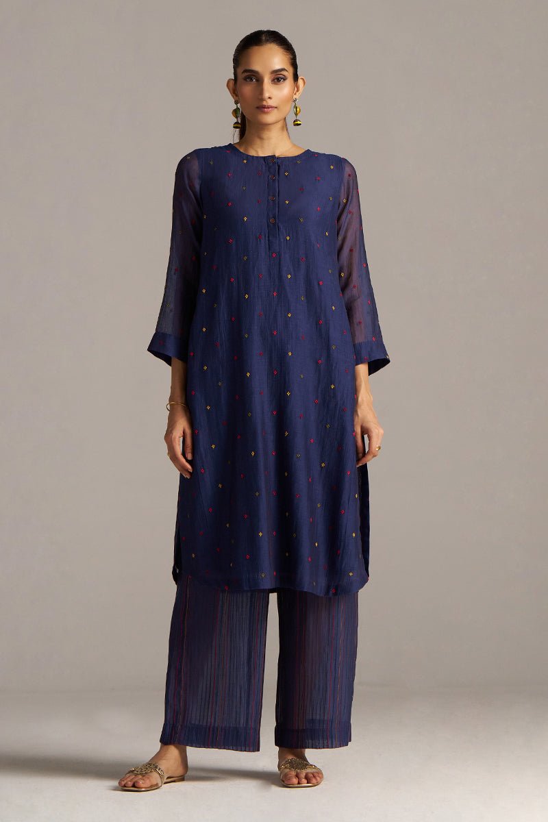 Blue Mal Chandri 3 piece set
