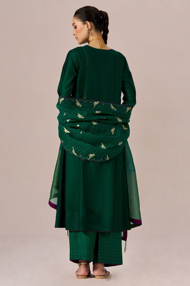 Fresh Leaf Green Festive Kurta Set - Ganga Fashions