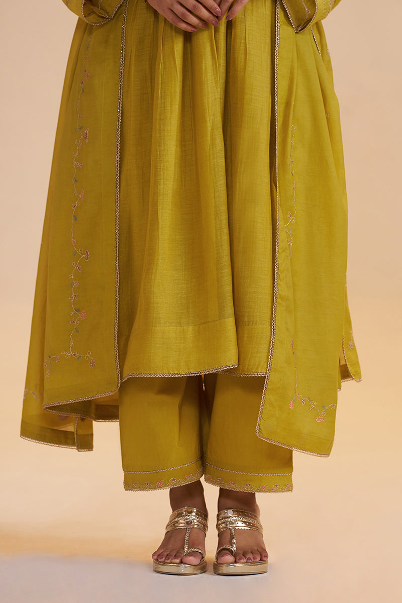 Lemon Curry Festive Kurta Set