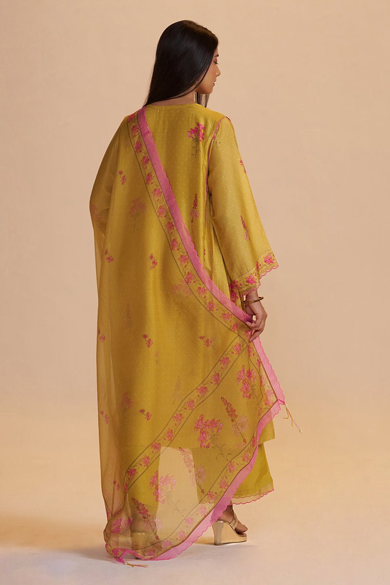 Haldi Yellow Silk Festive Kurta Set - Ganga Fashions