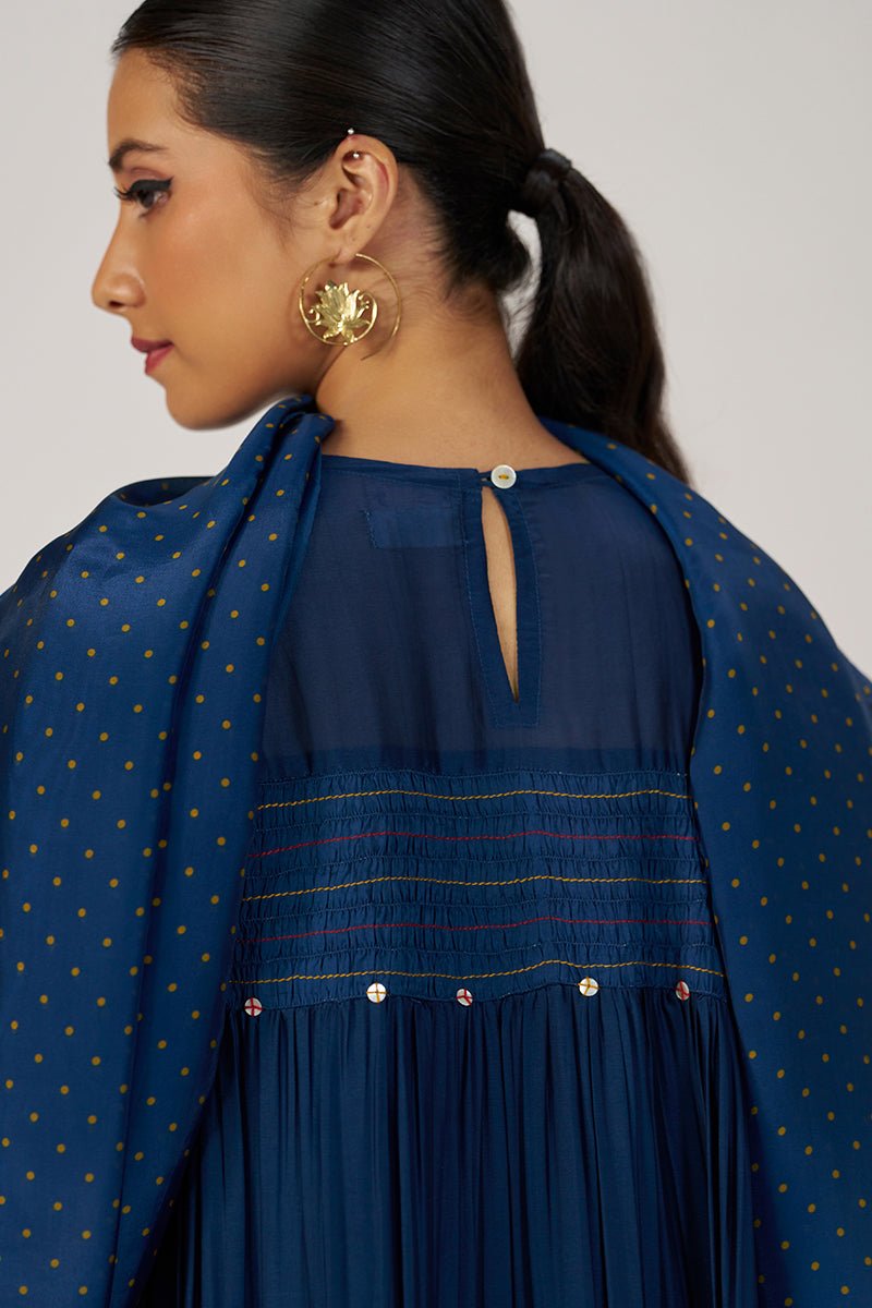 Blue Opal Silk Festive Kurta Set - Ganga Fashions