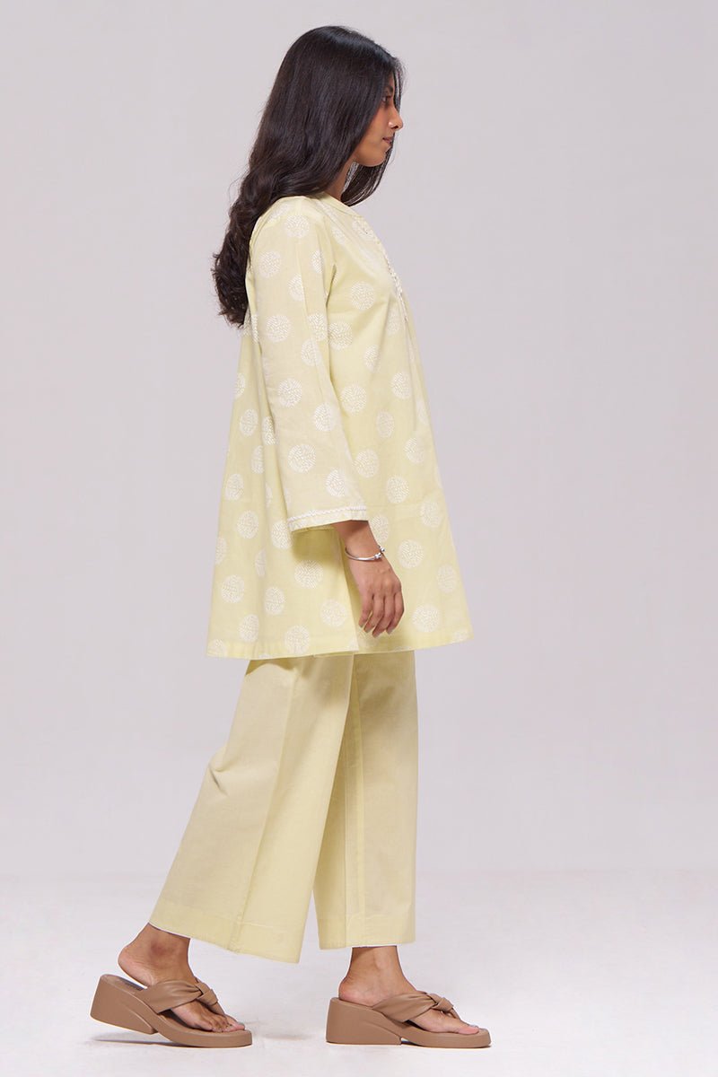 Butter Yellow Cotton Co-ord Set