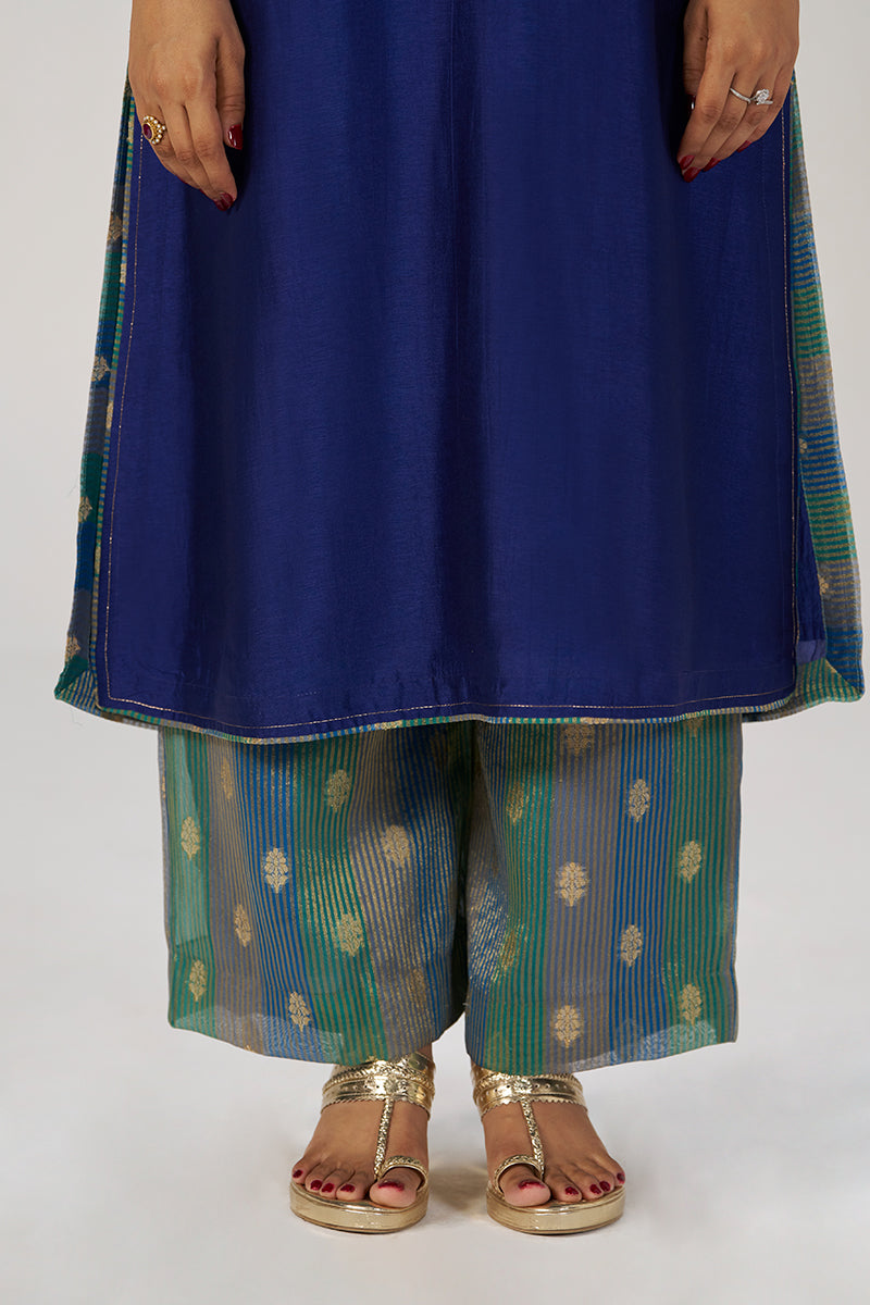 Space Blue Festive Kurta Set