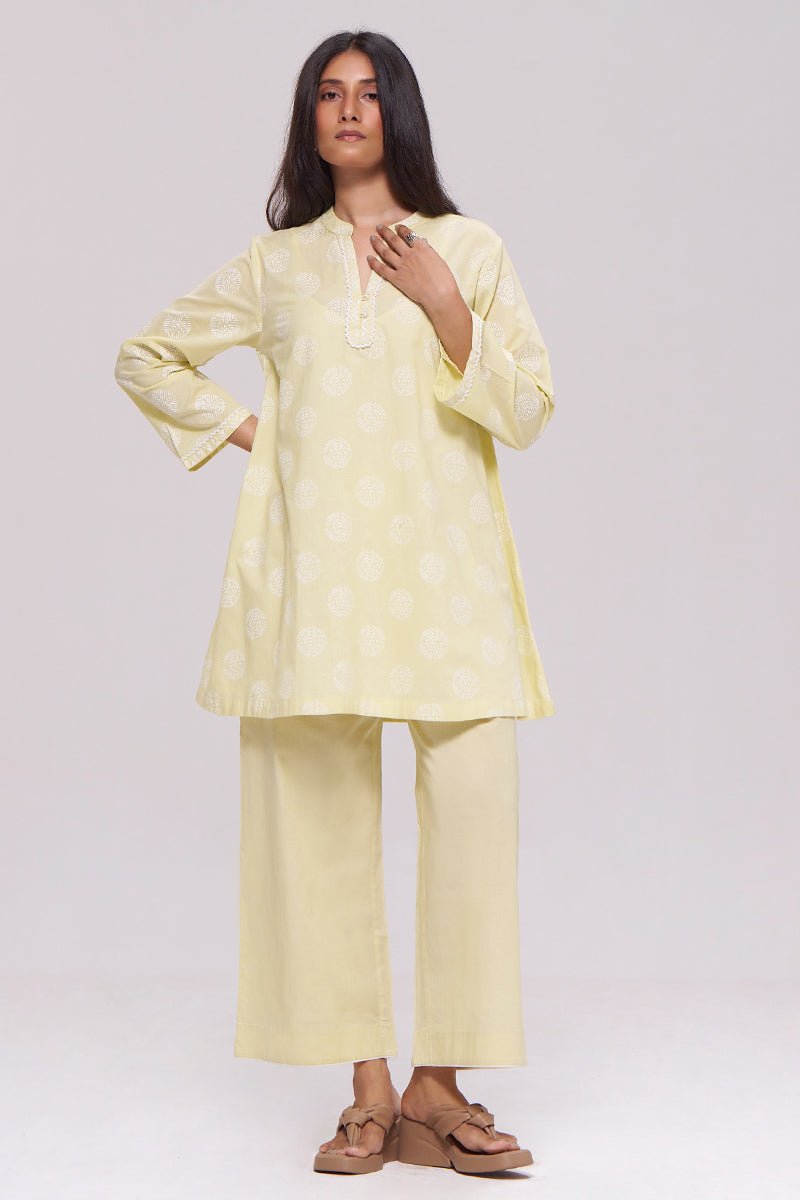 Butter Yellow Cotton Co-ord Set