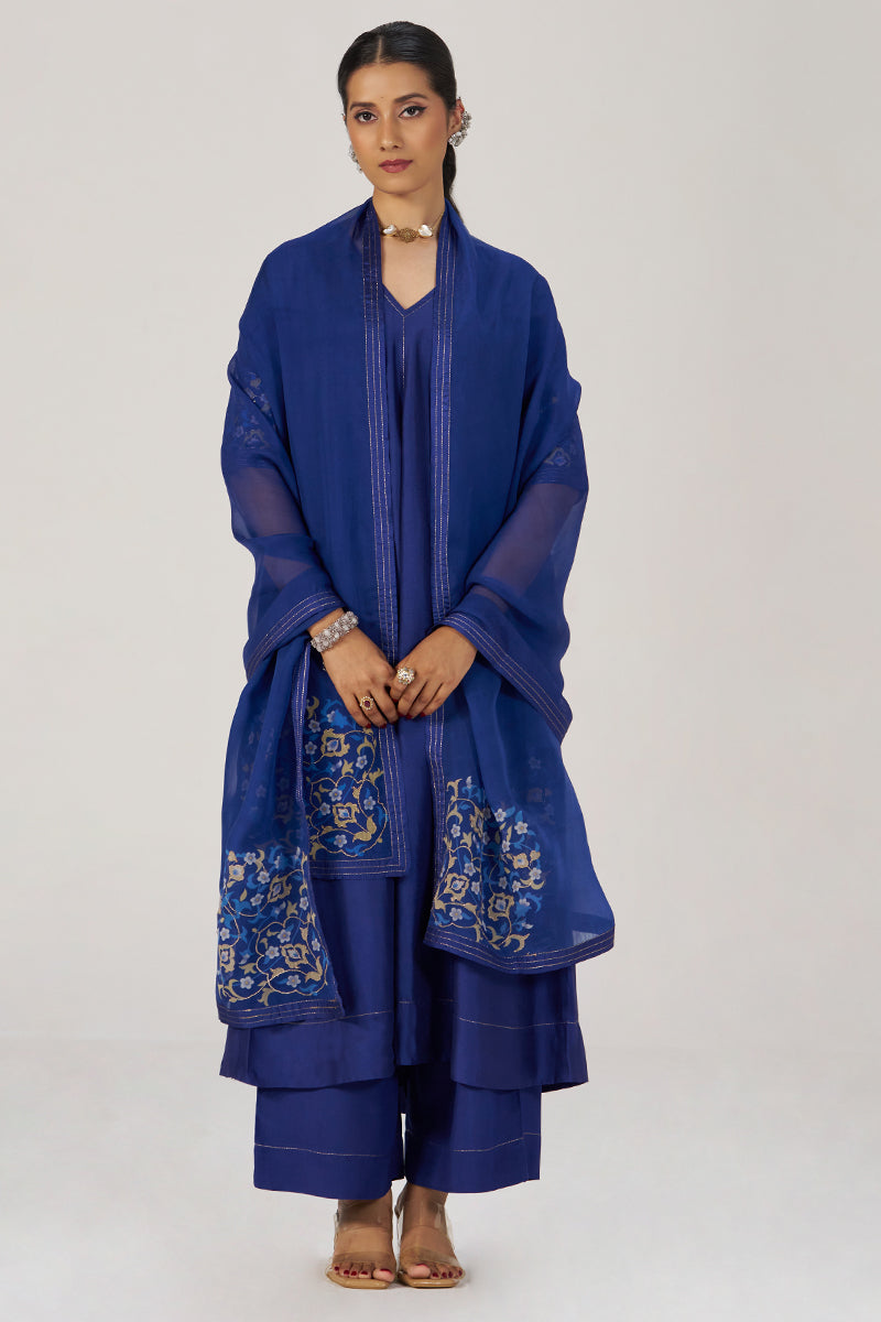 Royal Blue Festive Kurta Set