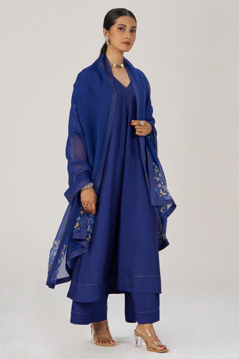 Royal Blue Festive Kurta Set