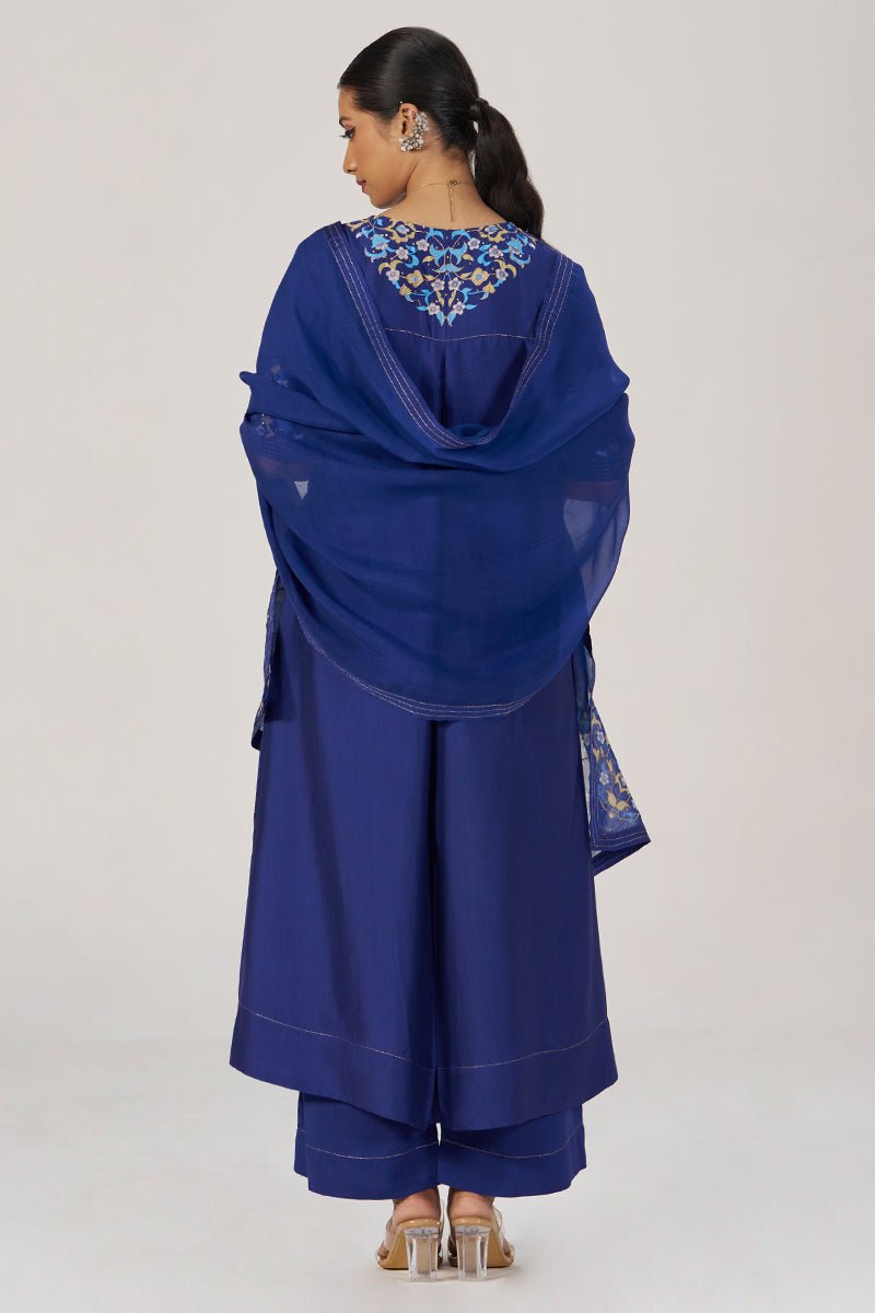 Royal Blue Festive Kurta Set - Ganga Fashions