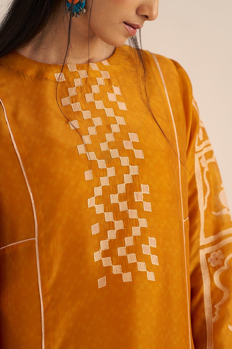 nugget yellow silk co ord set