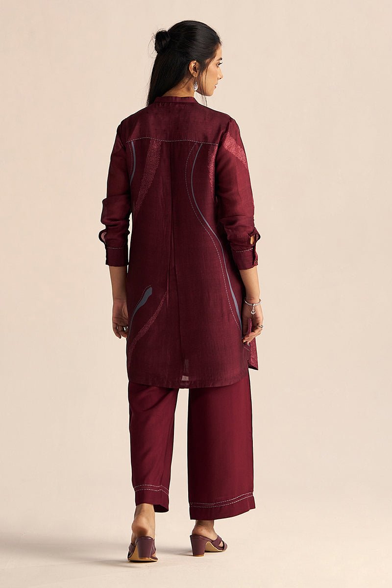 Buy Cordovan Silk Co-Ord Set for Women