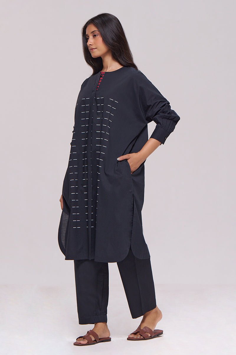 Black Pure Cotton Co-ord Set