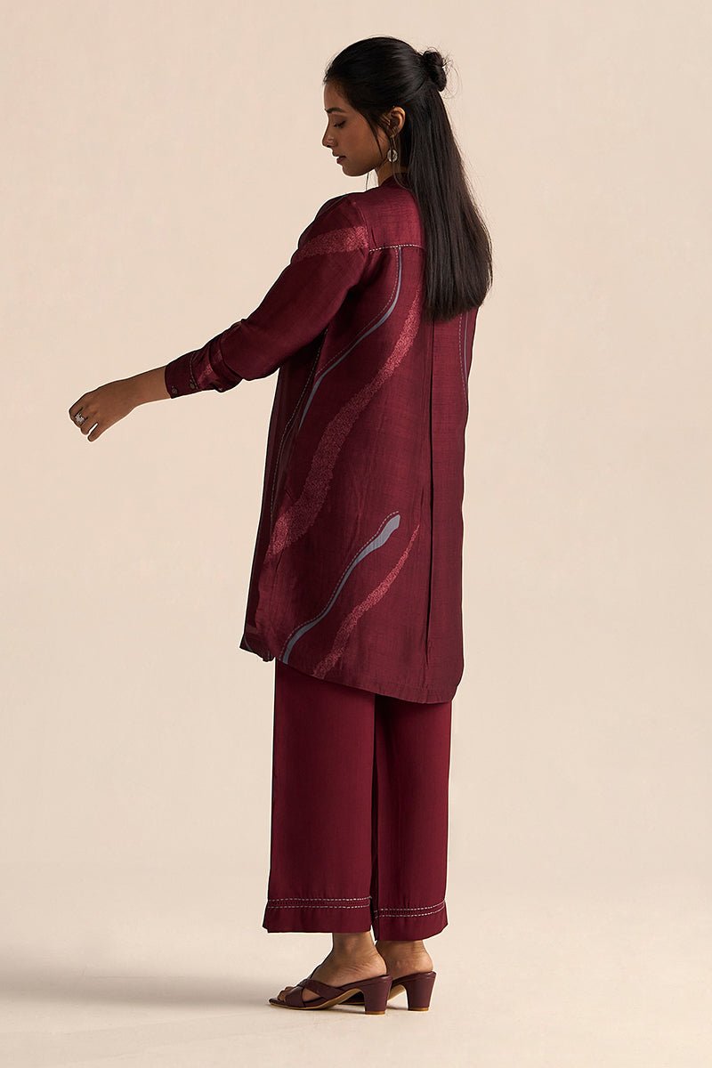 Buy Cordovan Silk Co-Ord Set for Women