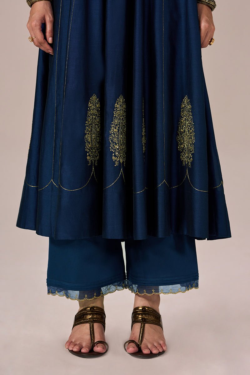 Rich Blue Festive Kurta Set - Ganga Fashions