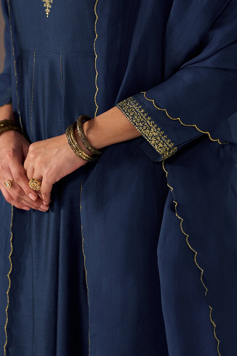 Rich Blue Festive Kurta Set - Ganga Fashions