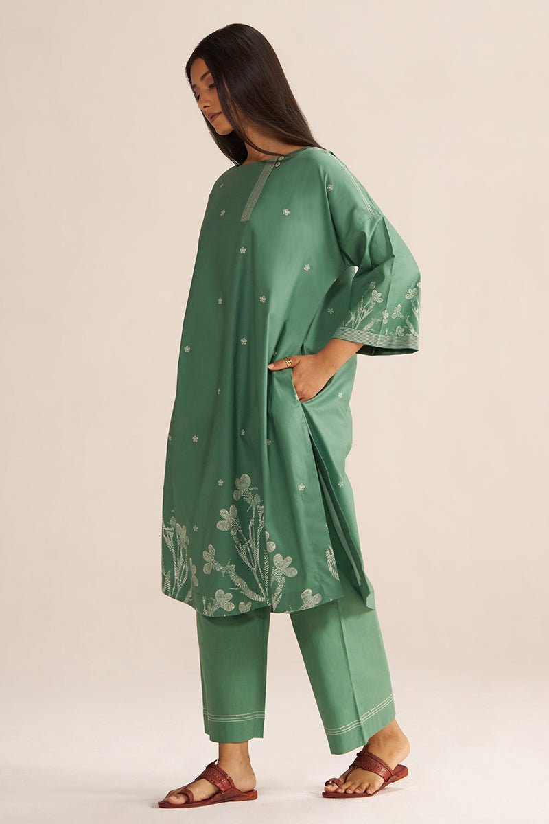 Pine Green Co-ord Set - Ganga Fashions