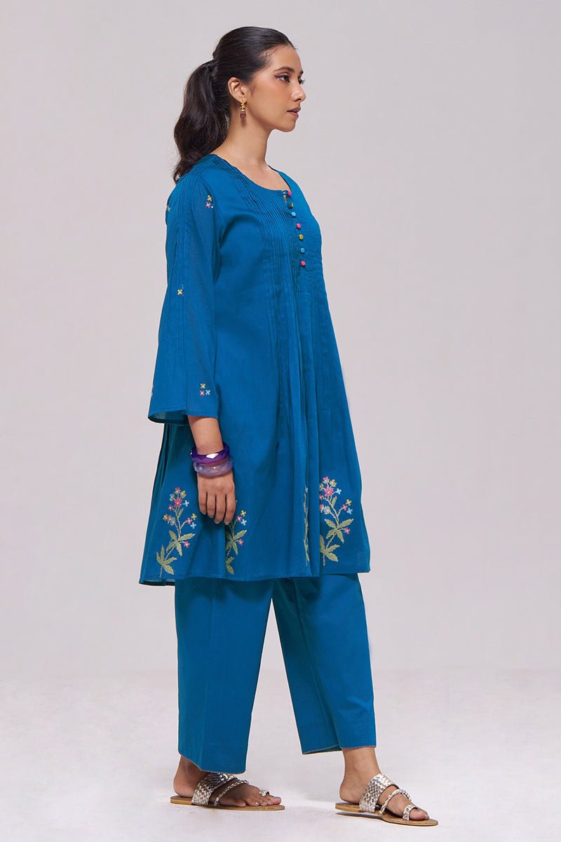 Baleine Blue Co-ord Set - Ganga Fashions