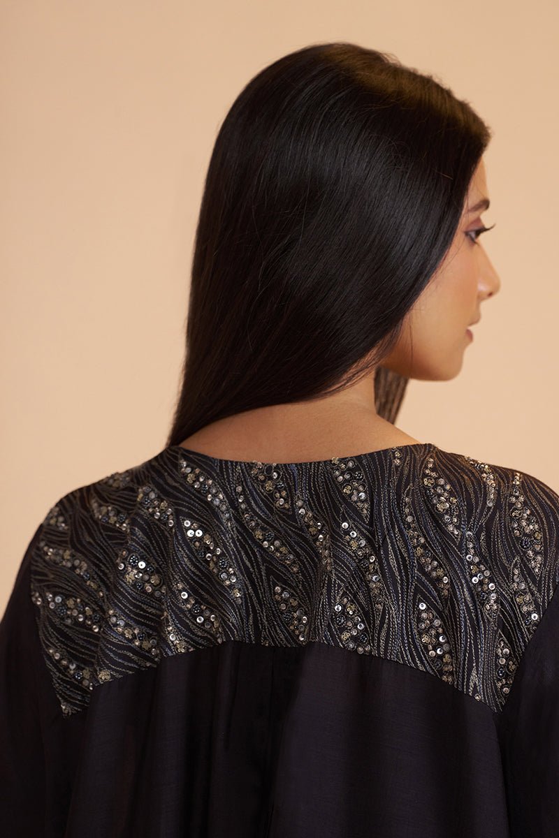 Black and Grey Festive Co-ord Set - Ganga Fashions