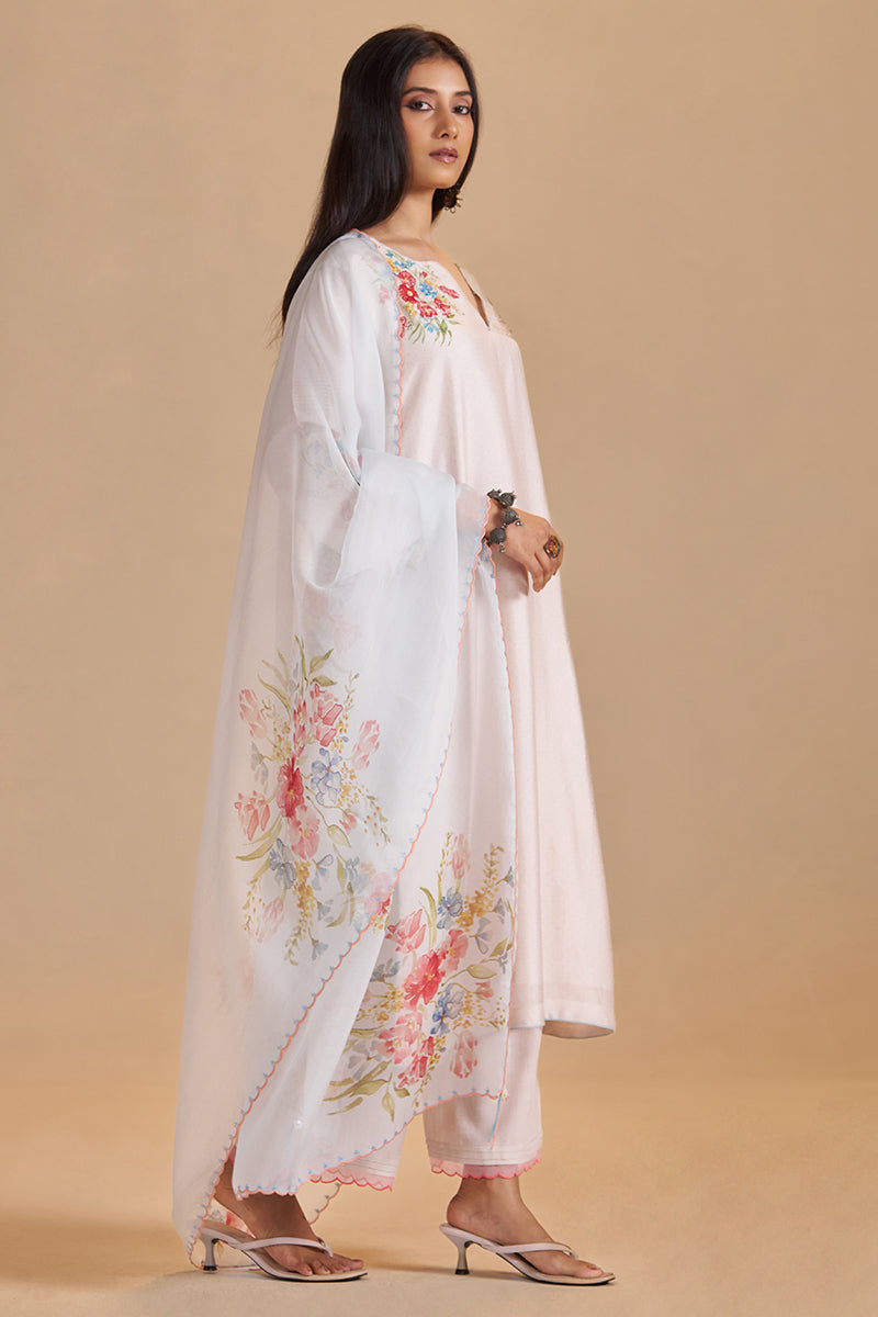 Sea Salt and Powder Blue Festive Kurta Set