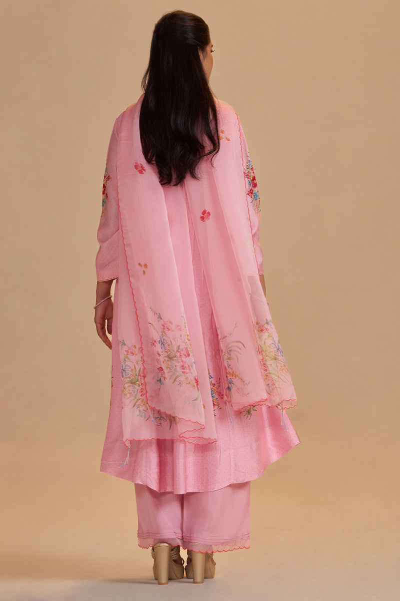 Coral Blush Festive Kurta Set