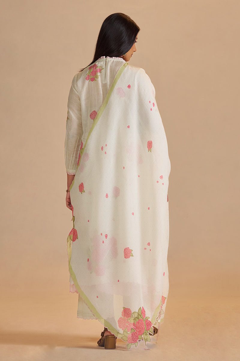 Butter Yellow Chanderi Light Festive Kurta Set - Ganga Fashions