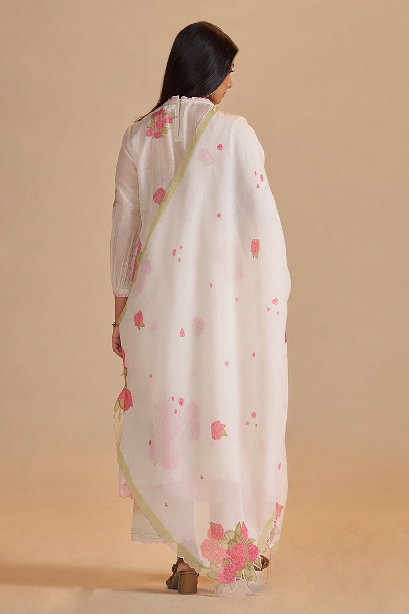 Butter Yellow Chanderi Light Festive Kurta Set - Ganga Fashions