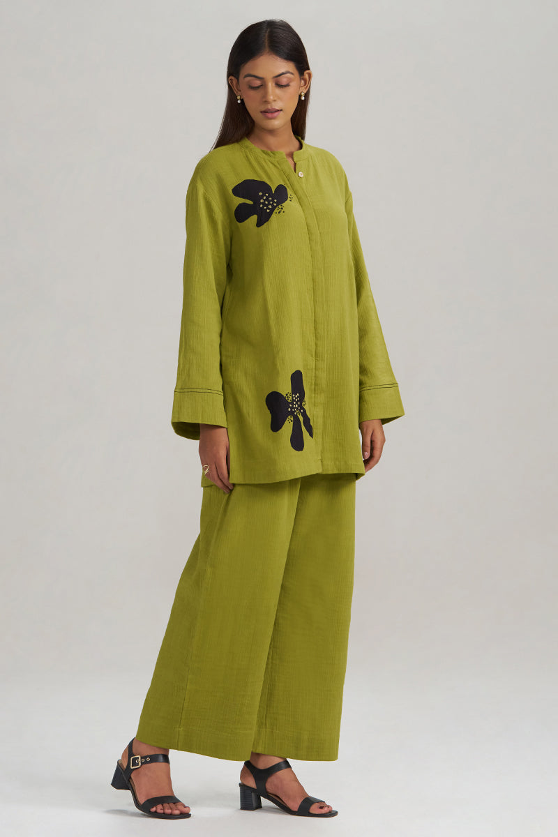 Lime Green Botanical Co-ord Set