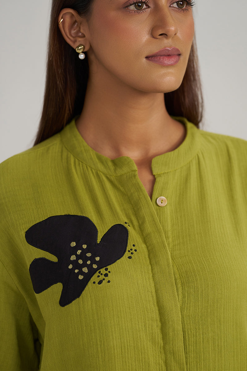 Lime Green Botanical Co-ord Set