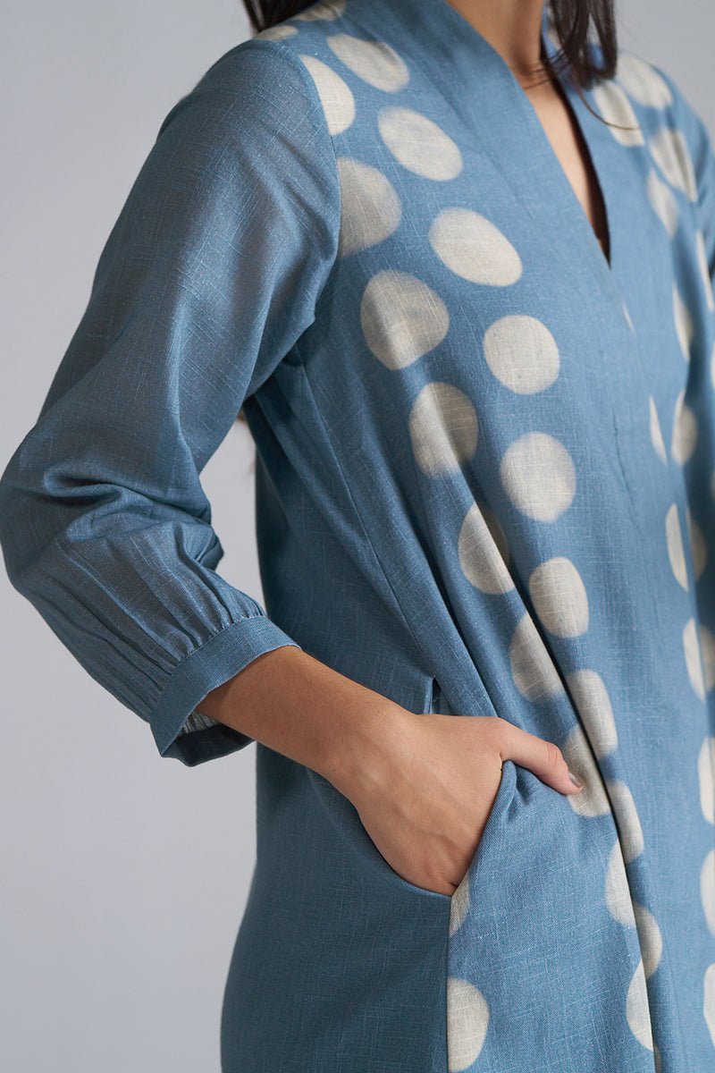 Faded Denim Cotton Linen Co-ord Set