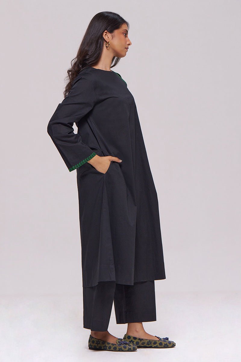 Black Cotton Co-ord Set