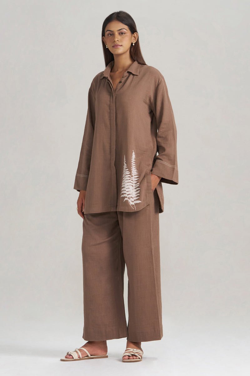 Chocolate and Fern Co-ord Set - Ganga Fashions