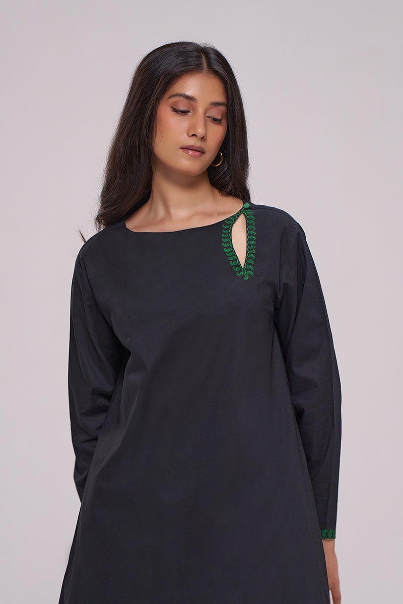Black Cotton Co-ord Set