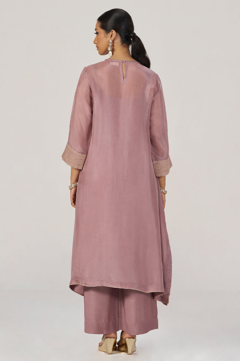 Woodrose Silk festive Co-ord Set