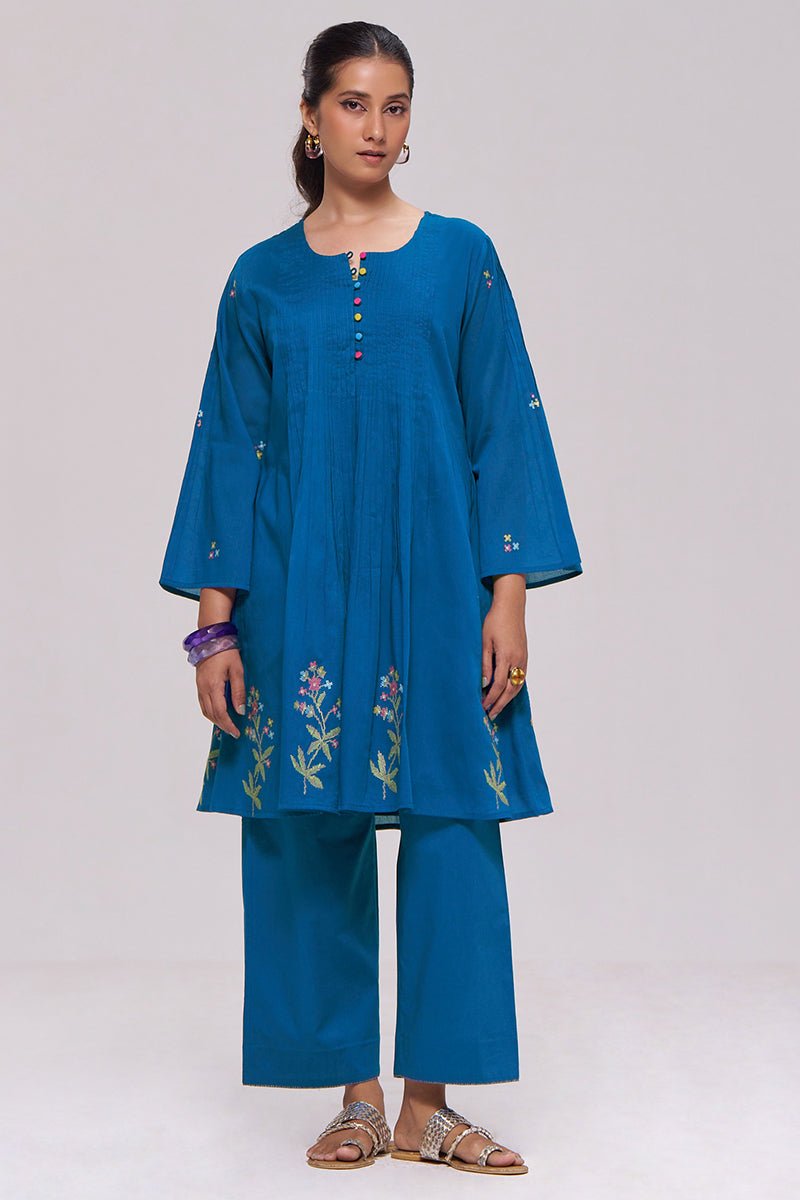 Baleine Blue Co-ord Set - Ganga Fashions