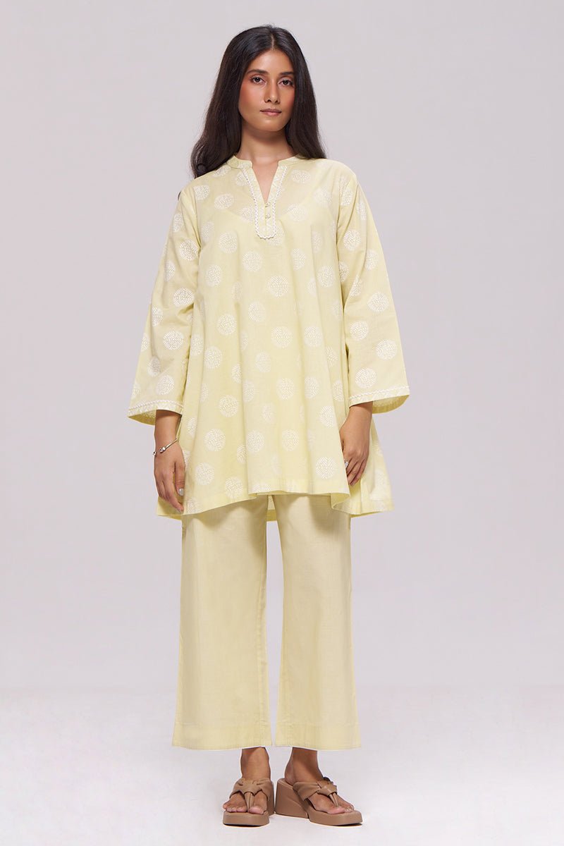 Butter Yellow Cotton Co-ord Set