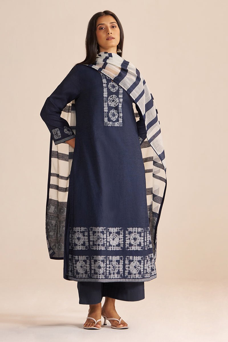 Denim Blue Kurta Set - Ganga Fashions