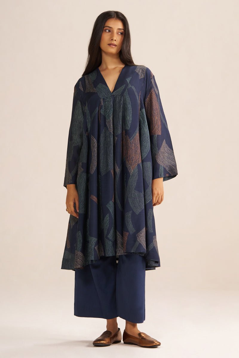 Navy Blue Co-ord Set - Ganga Fashions