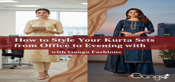 How to Style Your Kurta Sets from Office to Evening with Ganga Fashions