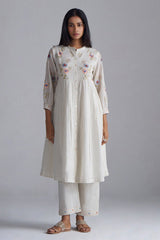 Ivory Mul-Mul Co-ord Set